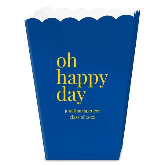 Oh Happy Day Mini Popcorn Boxes